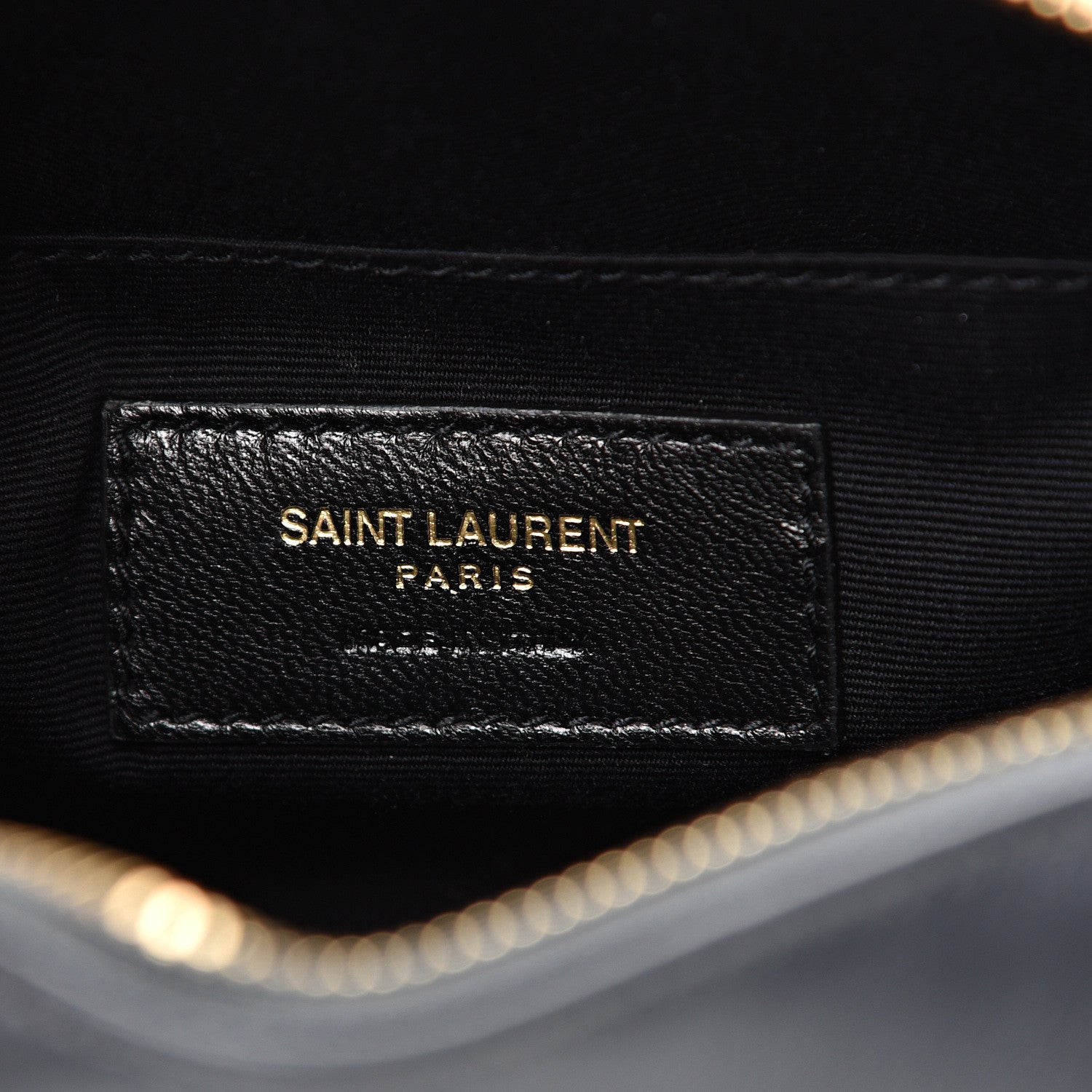 Saint Laurent Calfskin Matelasse Monogram Lou Belt Bag Smog 5 of 10