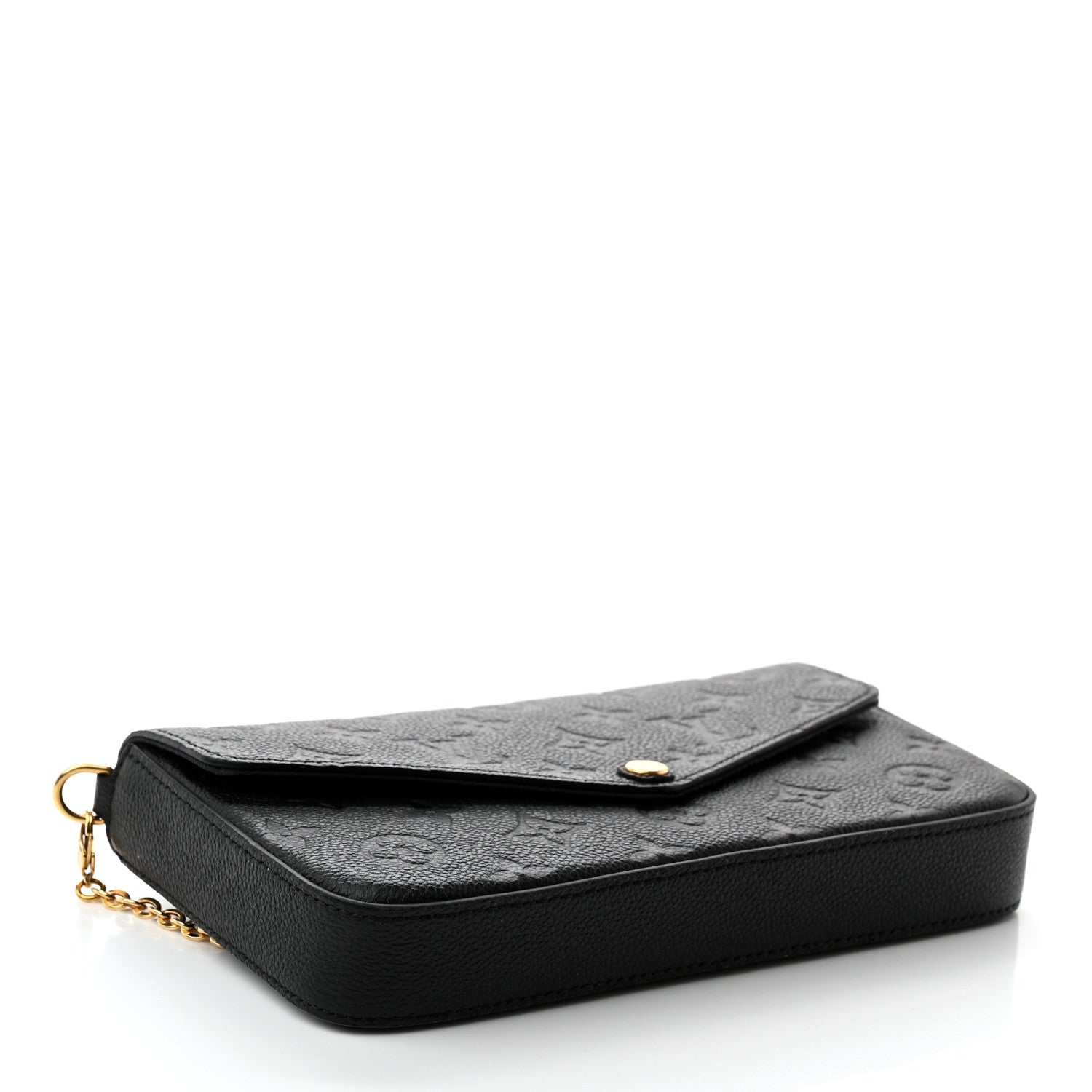 Louis Vuitton Empreinte Pochette Felicie Chain Wallet Black 5 of 9