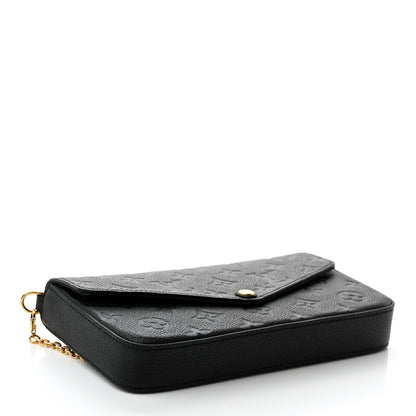 Louis Vuitton Empreinte Pochette Felicie Chain Wallet Black 5 of 9