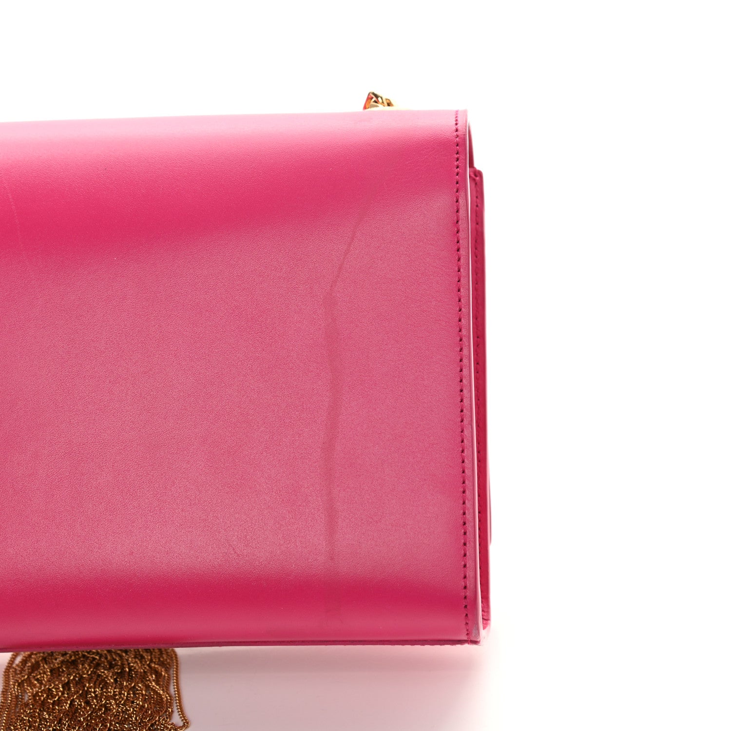 Saint Laurent Smooth Calfskin Medium Classic Monogram Kate Tassel Satchel Fuchsia 10 of 16