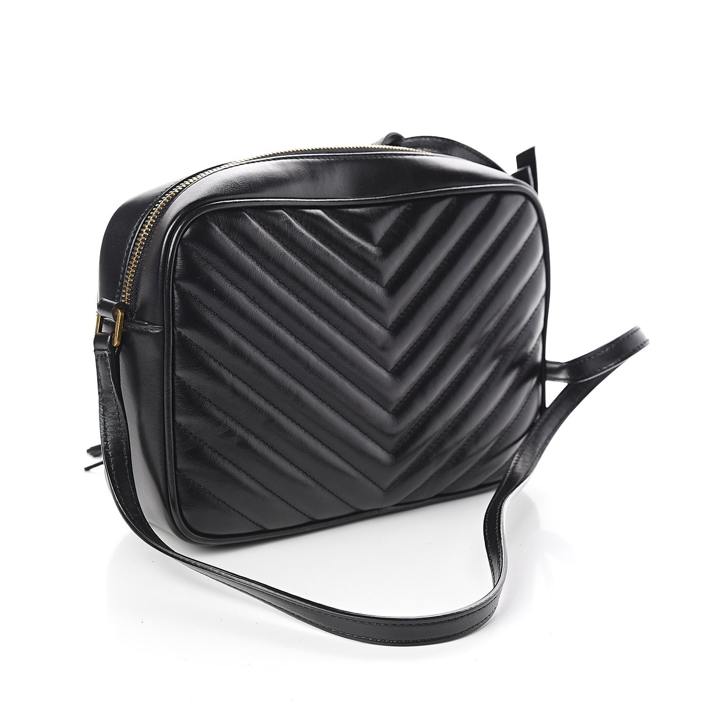 Calfskin Matelasse Monogram Lou Camera Bag Black