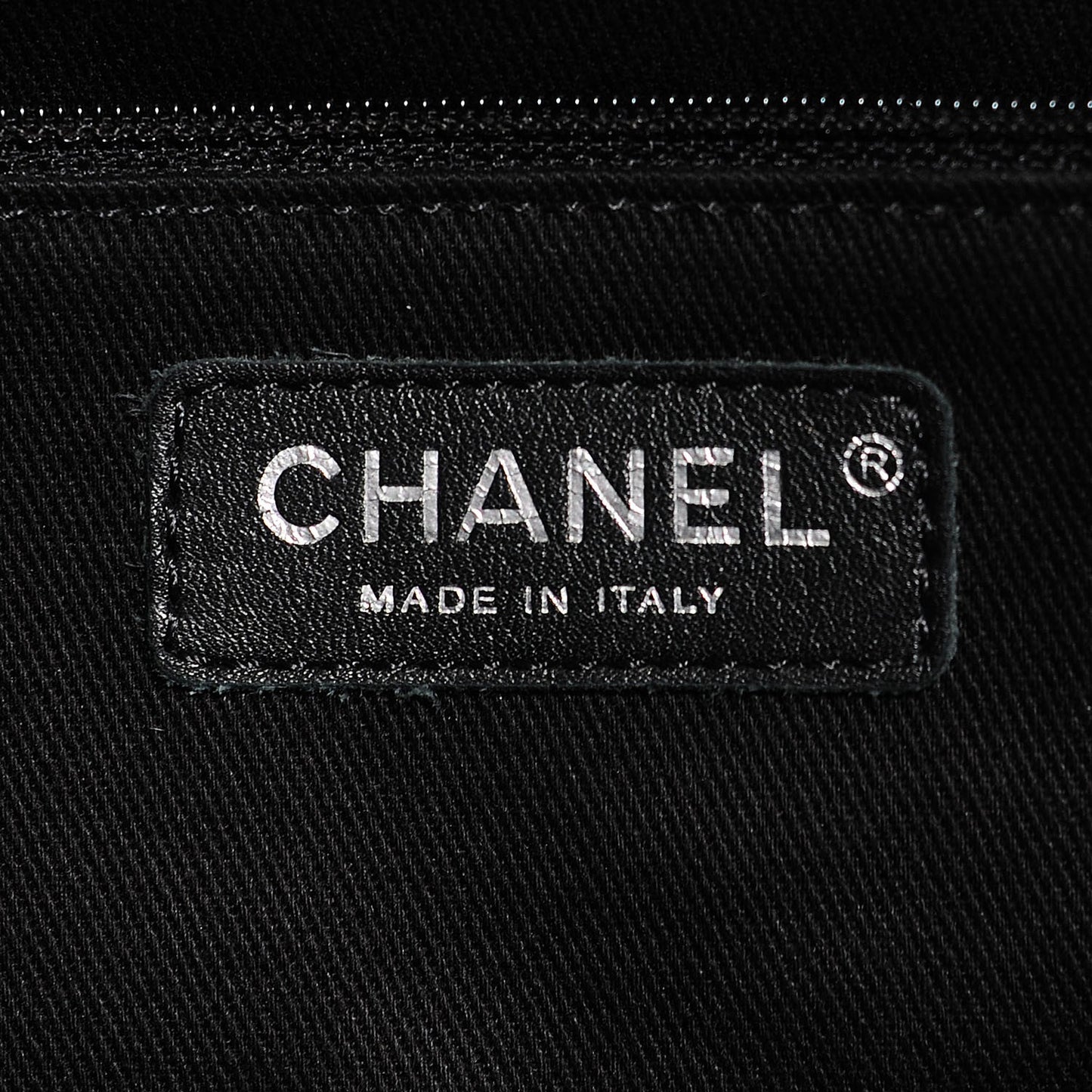 Calfskin Quilted Large In the Business Tote Black