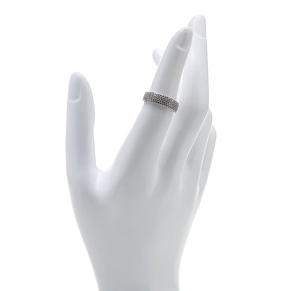 Tiffany 18K White Gold Diamond Metro Five-Row Ring 51 5.75 2 of 5