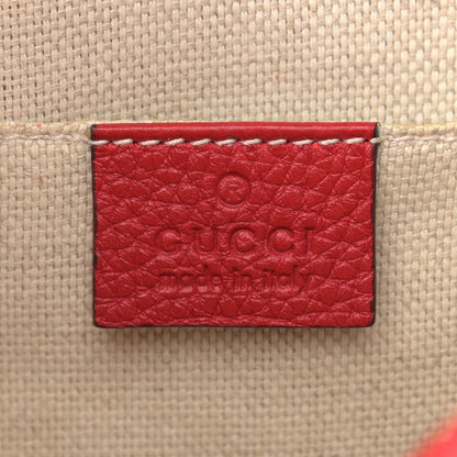 Gucci Pebbled Calfskin Small Soho Disco Bag Tabasco Red 6 of 10