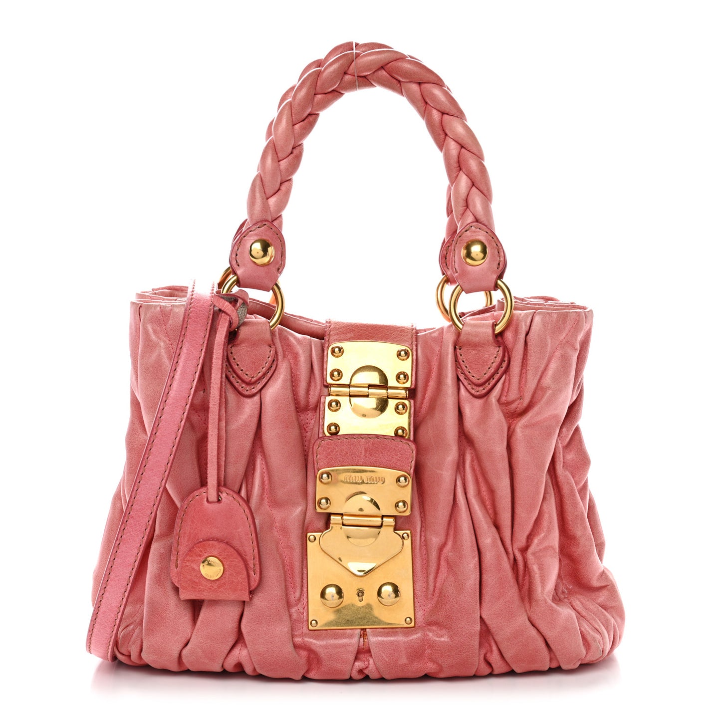 Nappa Matelasse Lux Coffer Hobo Begonia