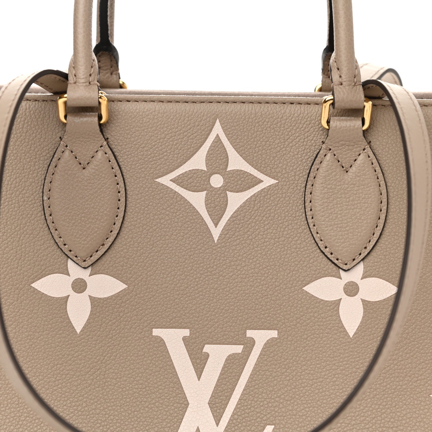 Louis Vuitton Empreinte Monogram Giant Onthego MM Tourterelle Creme 7 of 10