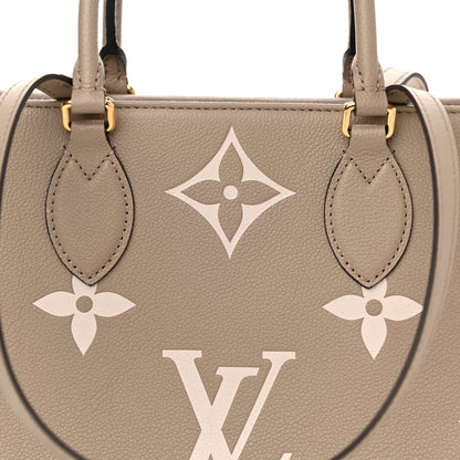 Louis Vuitton Empreinte Monogram Giant Onthego MM Tourterelle Creme 7 of 10