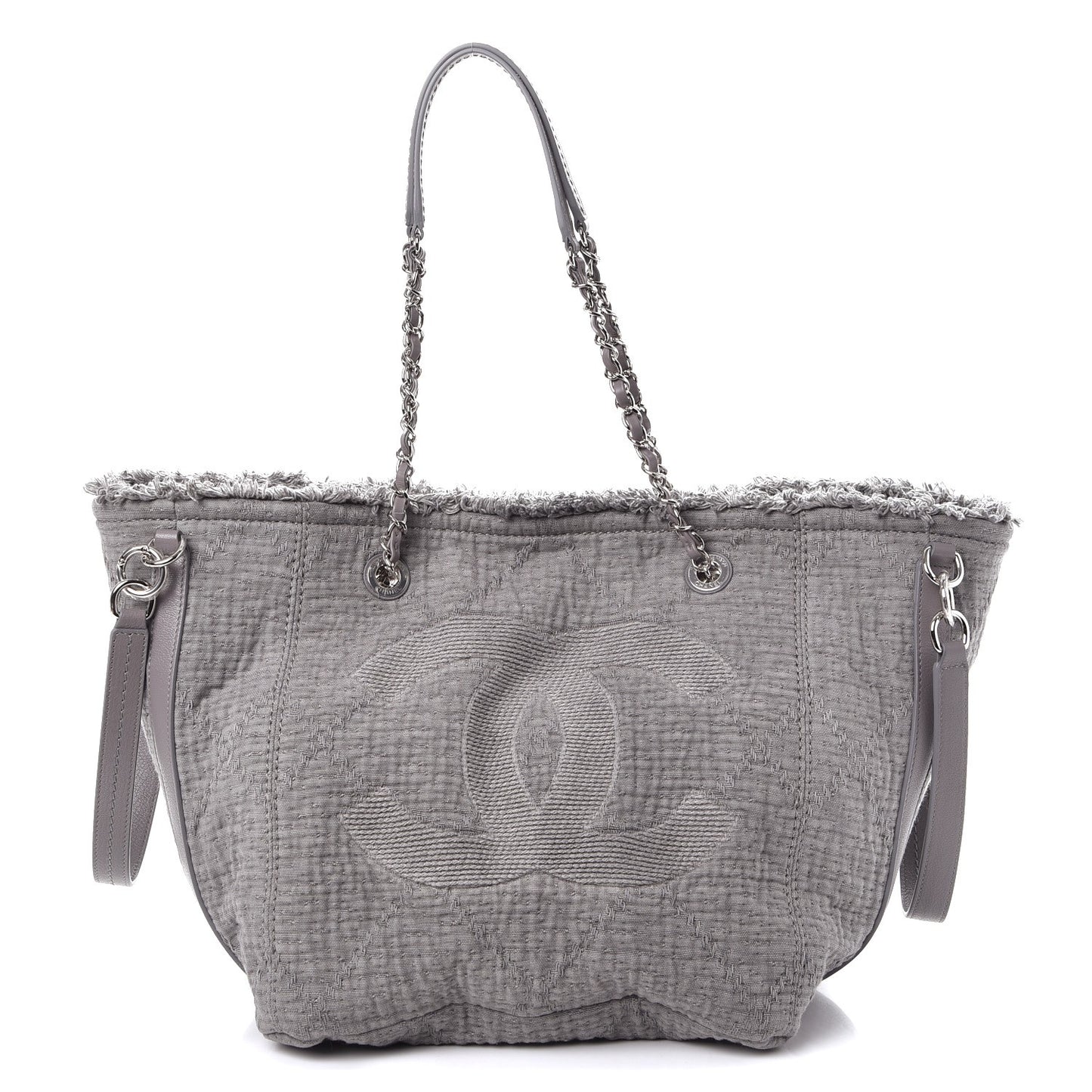 Canvas Small Double Face Tote Gray