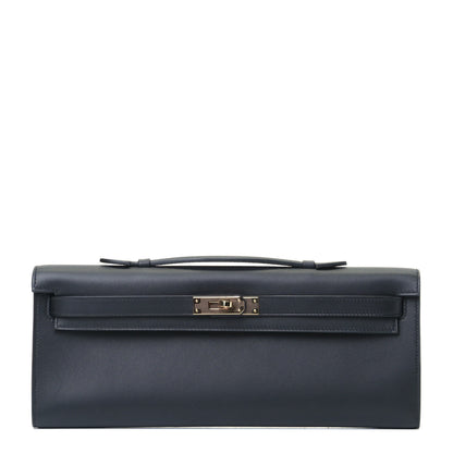 Hermes Swift Kelly Cut Clutch Pochette Black 1 of 4