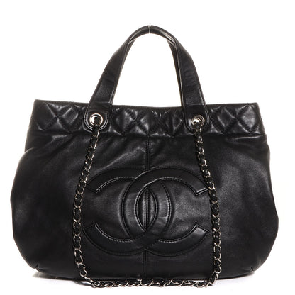 Chanel Calfskin Trianon Large Tote Black 1 of 6