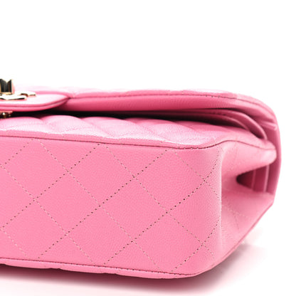 Chanel Caviar Quilted Medium Double Flap Pink 8 of 8