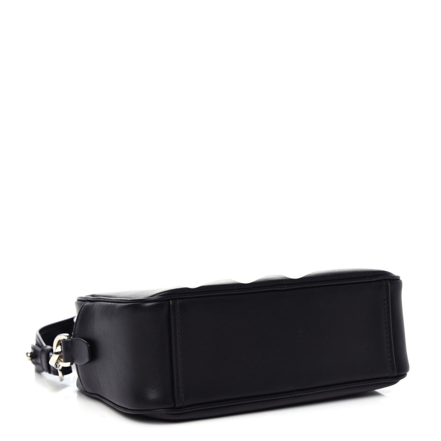 City Calf Banana Print Camera Bag Black Fuchsia