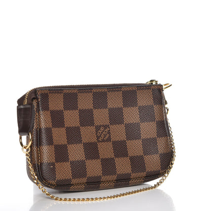 Louis Vuitton Damier Ebene Mini Pochette Accessories 3 of 9