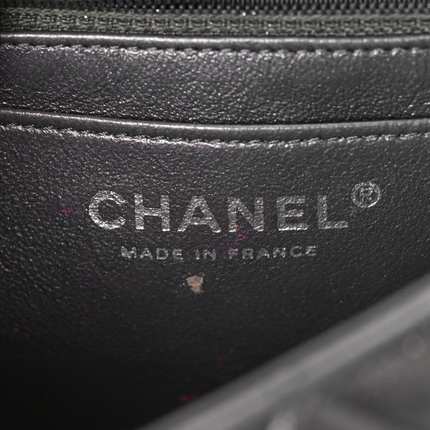 Chanel Iridescent Calfskin Quilted Mini Rectangular Flap Dark Grey 6 of 12