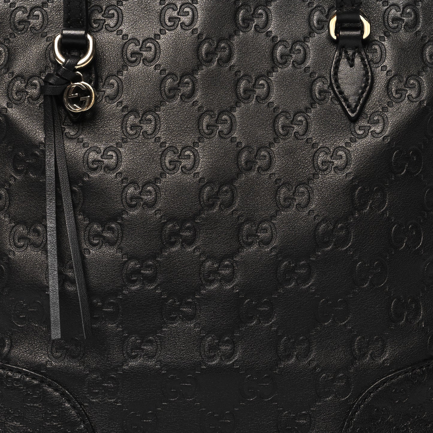 Guccissima Small Bree Zippered Tote Black