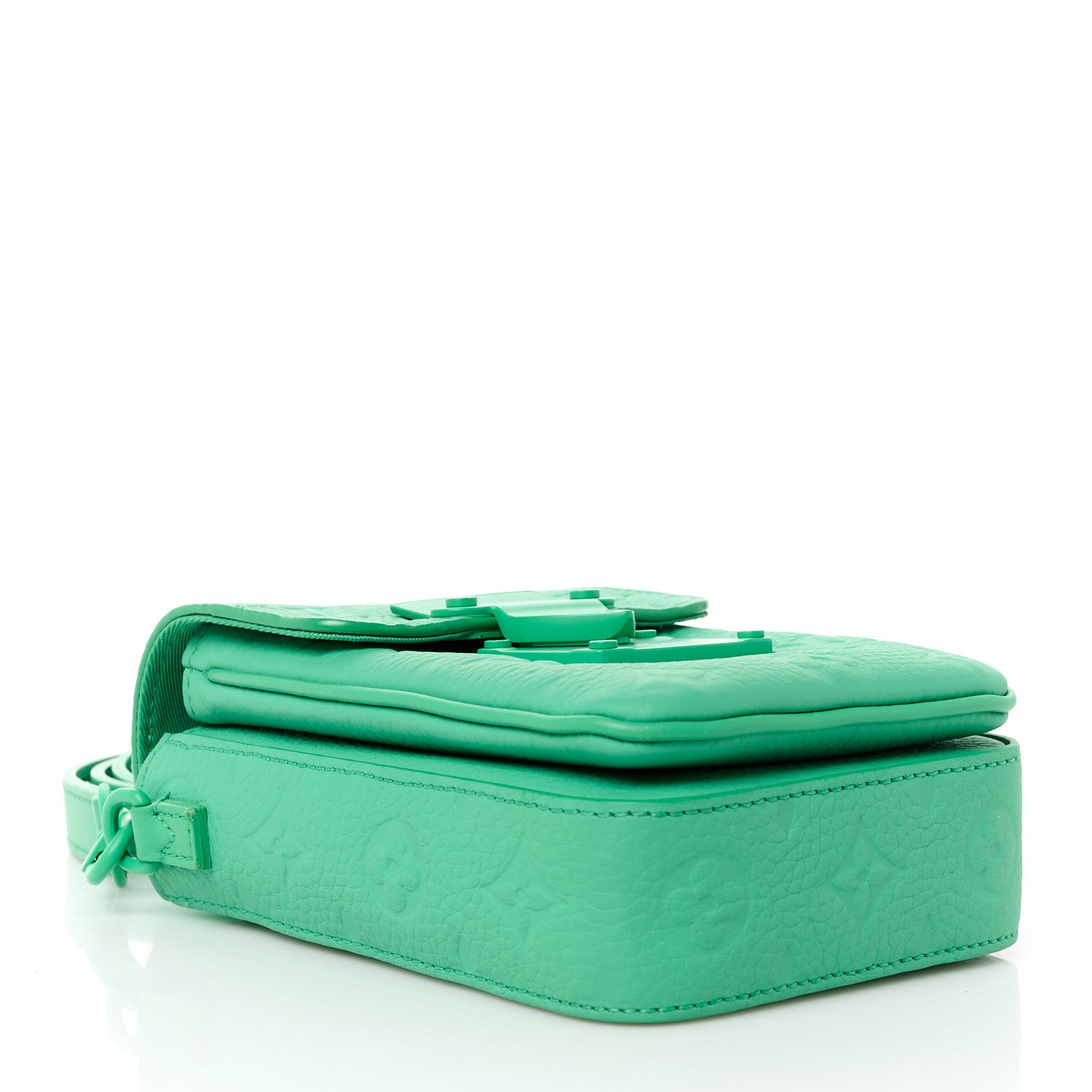 Louis Vuitton Taurillon Monogram S Lock Wearable Wallet Minty Green 4 of 10