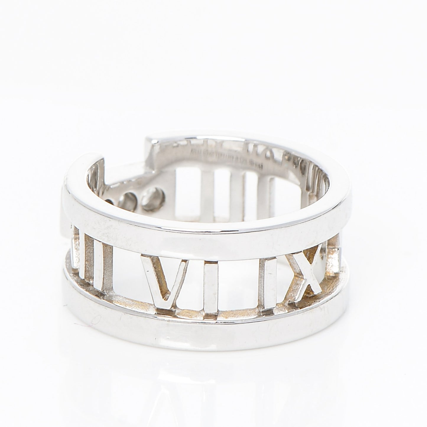 18K White Gold Diamond Open Atlas Ring 5.25