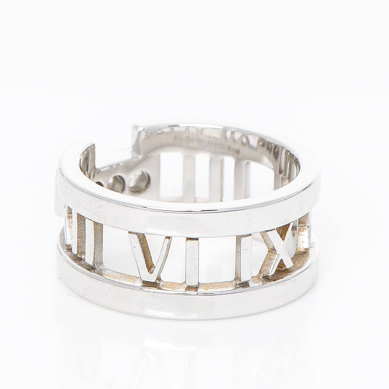 Tiffany 18K White Gold Diamond Open Atlas Ring 5.25 3 of 5
