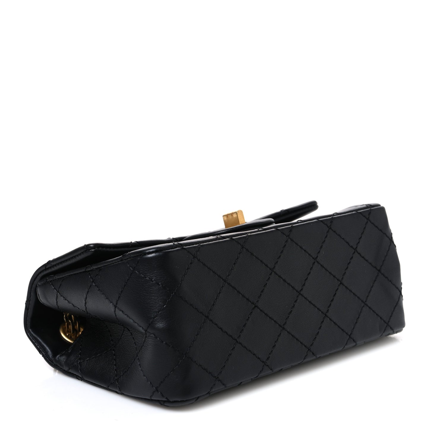 Calfskin Quilted 2.55 Reissue Mini Flap Black