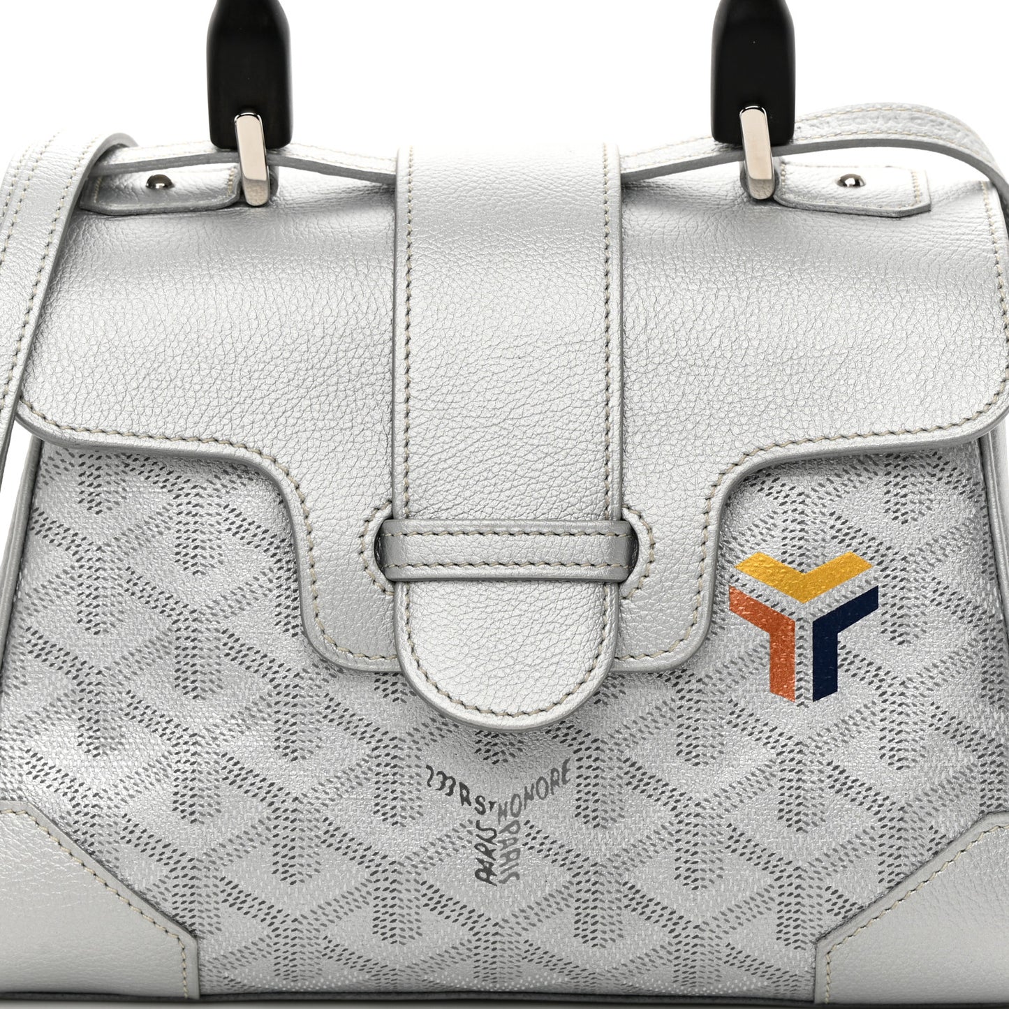 Goyardine Precious Metals Mini Saigon Silver