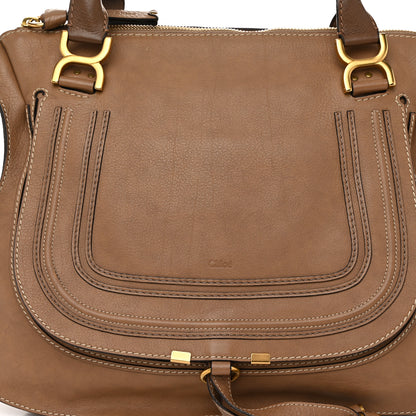 Chloe Calfskin Large Marcie Satchel Nut Nut 8 of 11