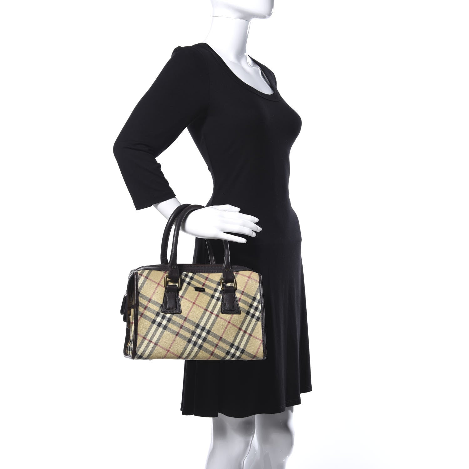 Burberry Nova Check Bag Chocolate 2 of 11