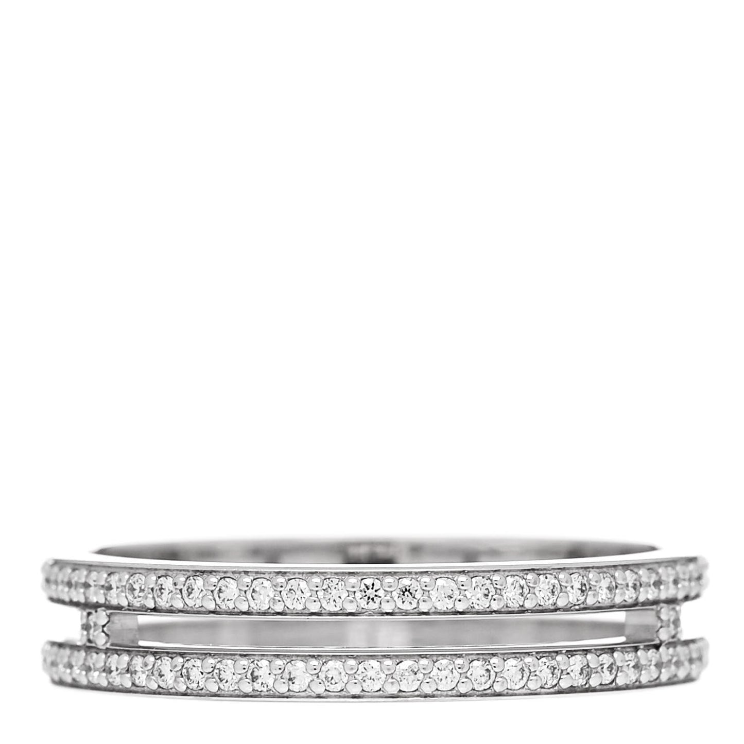 18K White Gold Diamond Ariane Wedding Band Ring 51 5.75