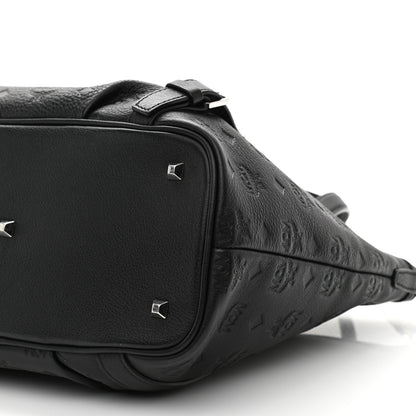 MCM Calfskin Ottomar Monogram Tote Black 10 of 10