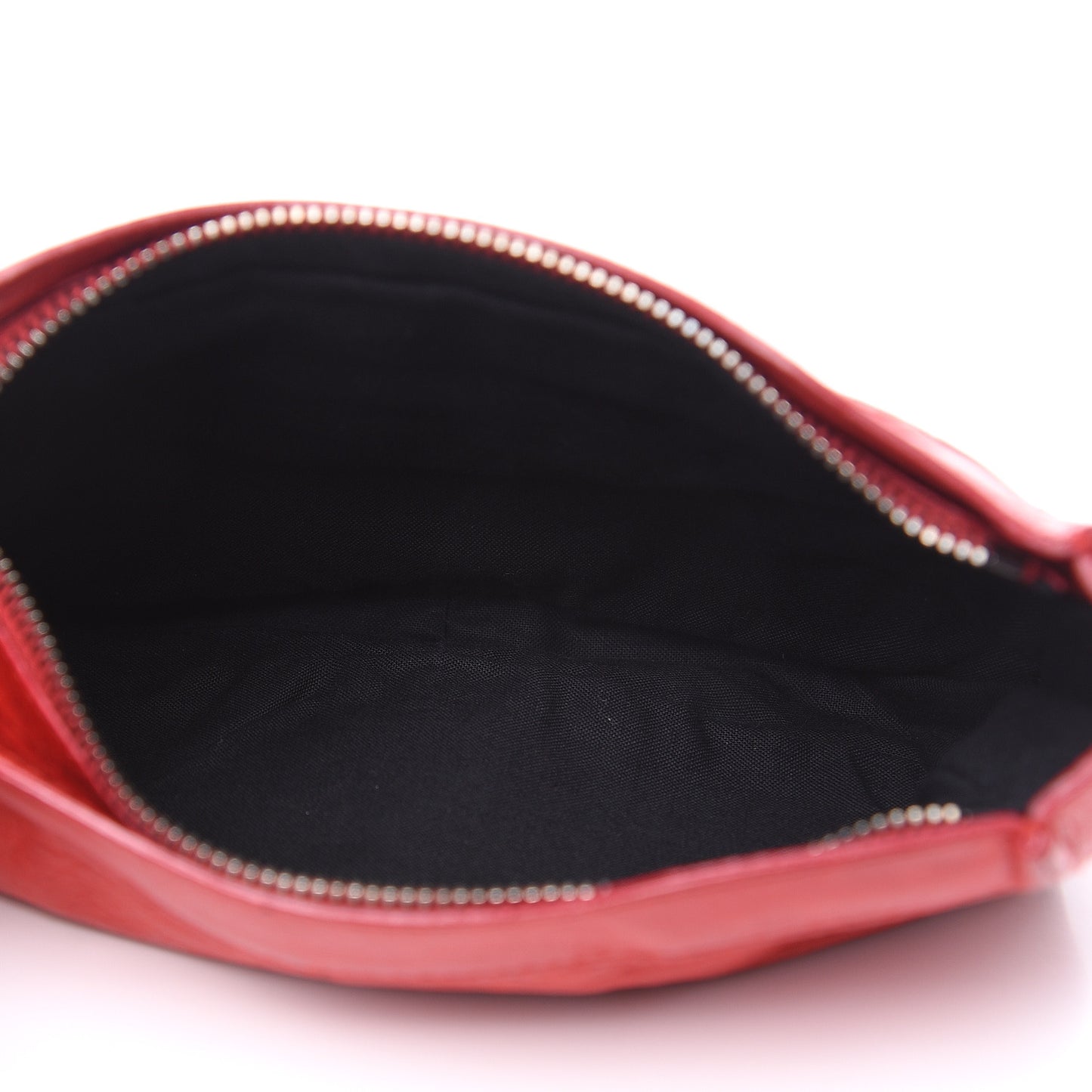 Chevre Porte Toilette Makeup Clutch True Red