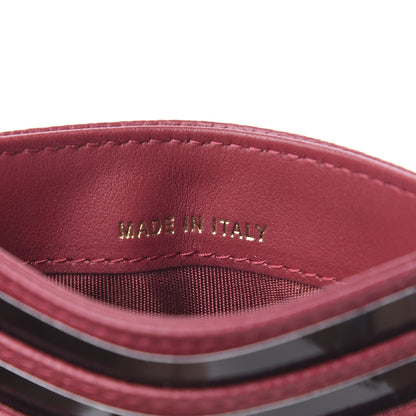 Chanel Caviar Quilted Filigree Card Holder Dark Red 7 of 8