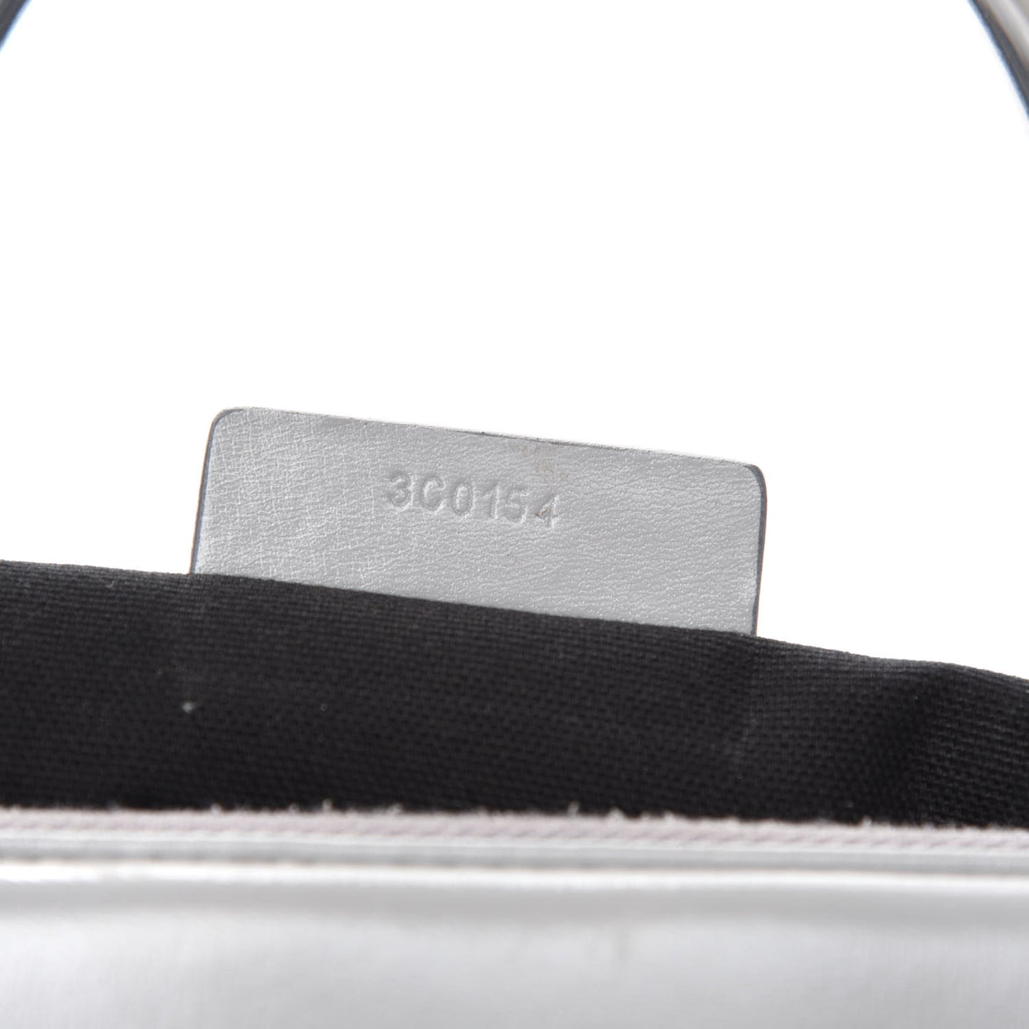 Shiny Lord Calfskin Medium Antigona Pearl Grey