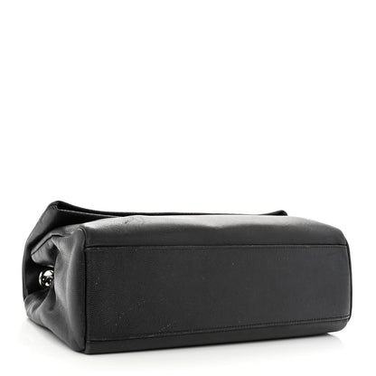 Saint Laurent Grain De Poudre Medium West Hollywood Monogram Fold-Over Black 7 of 22