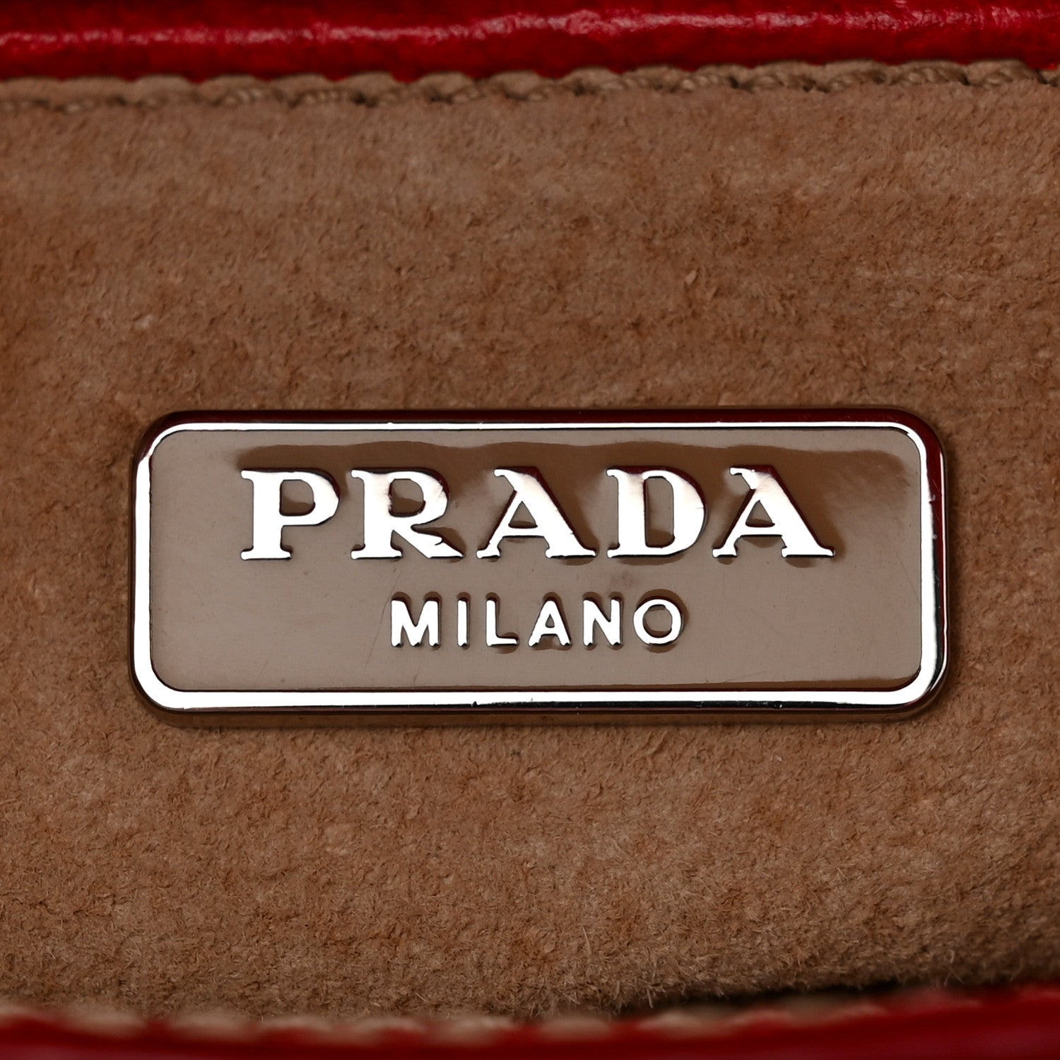 Prada City Calf Cinghiale Crossbody Bag Rubino 7 of 12