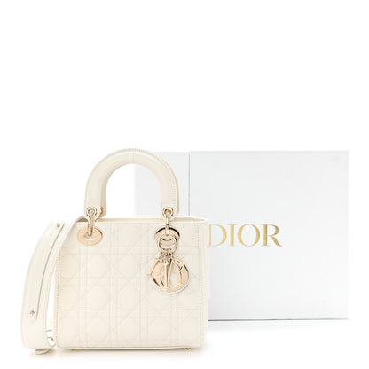 Christian Dior Lambskin Cannage Small My ABCDior Lady Dior White 11 of 11