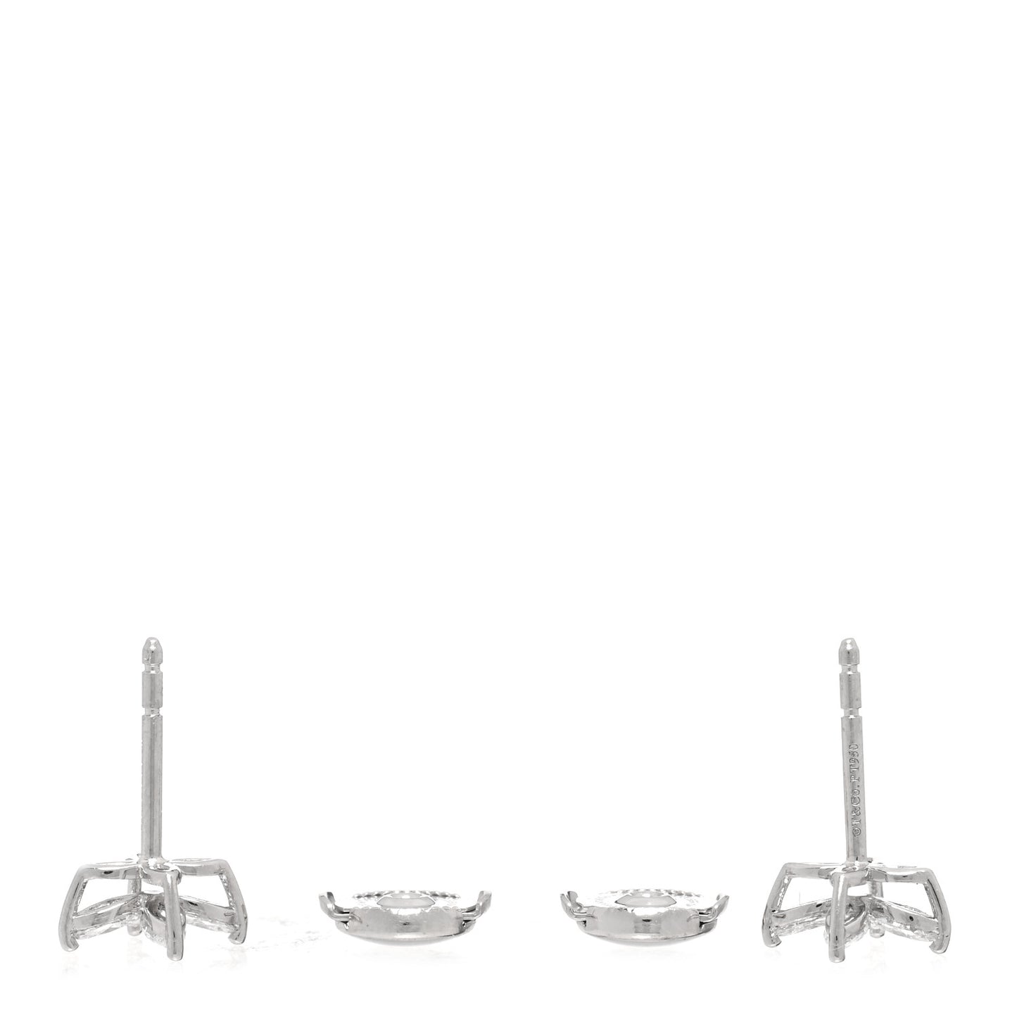 Platinum Diamond .64ct Small Victoria Earrings