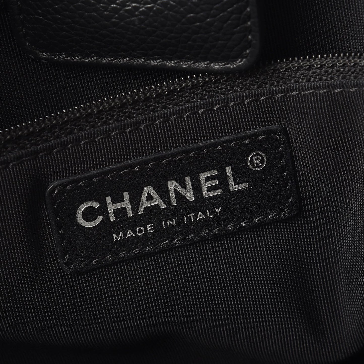 Calfskin Cerf Executive Shopper Tote Black