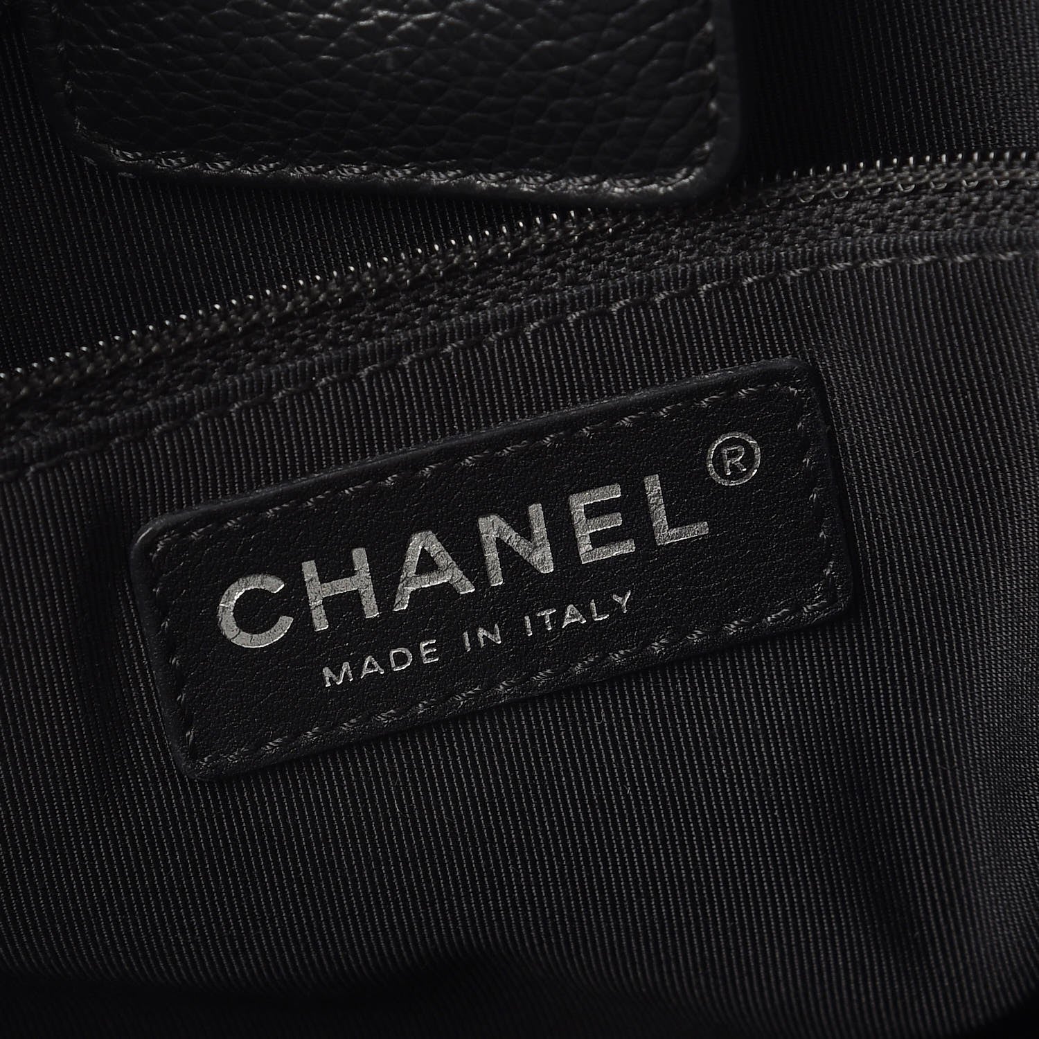 Chanel Calfskin Cerf Executive Shopper Tote Black 8 of 11
