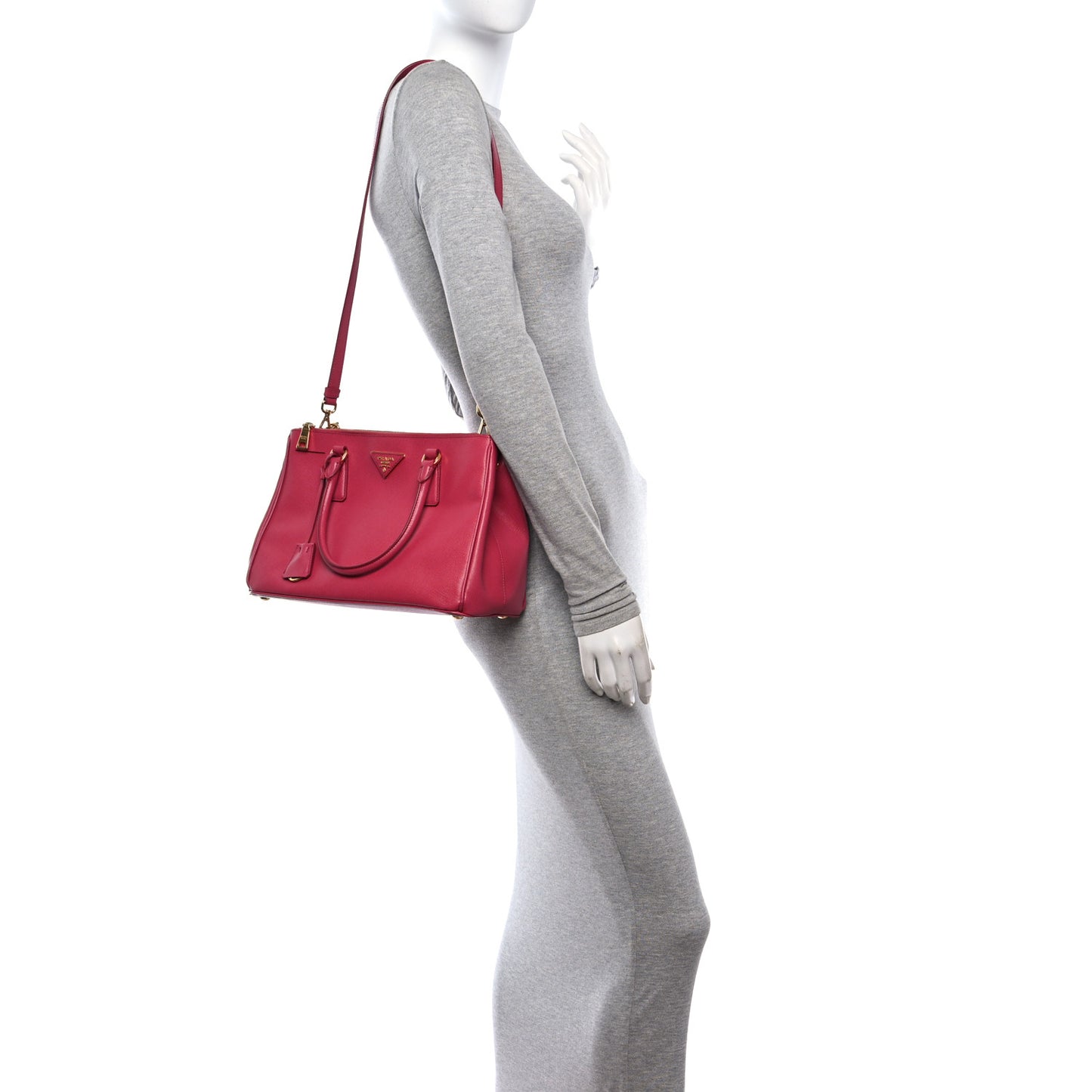 Saffiano Small Galleria Double Zip Tote Poenia