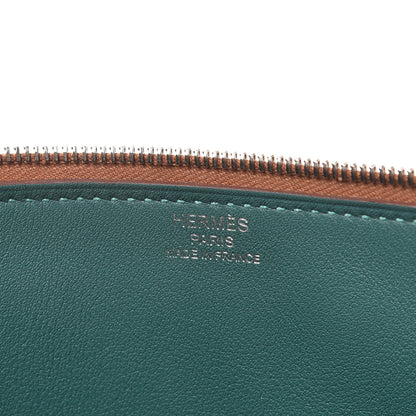 Hermes Evercolor Atout Pouch Gold Malachite 6 of 7