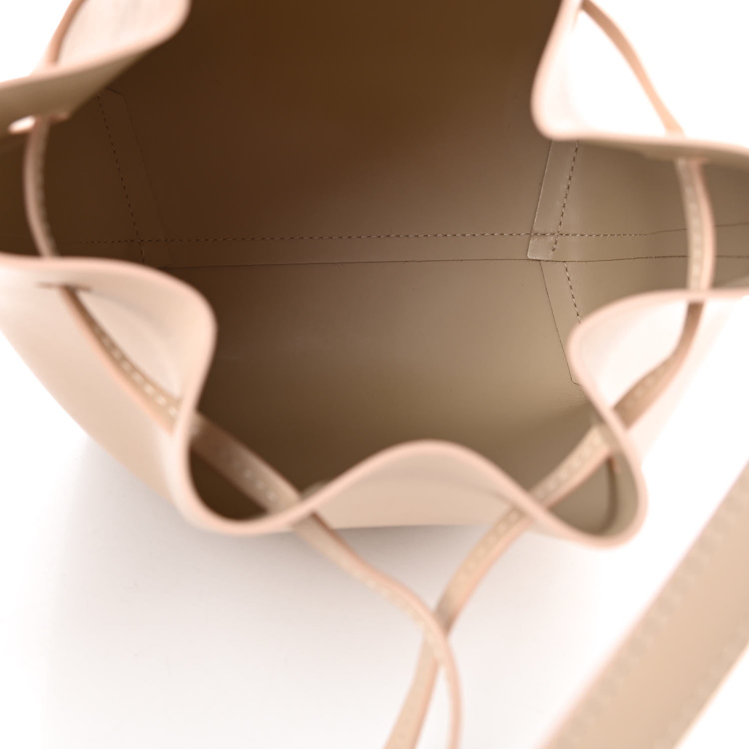 Mansur Gavriel Calfskin Mini Bucket Bag Natural 5 of 10