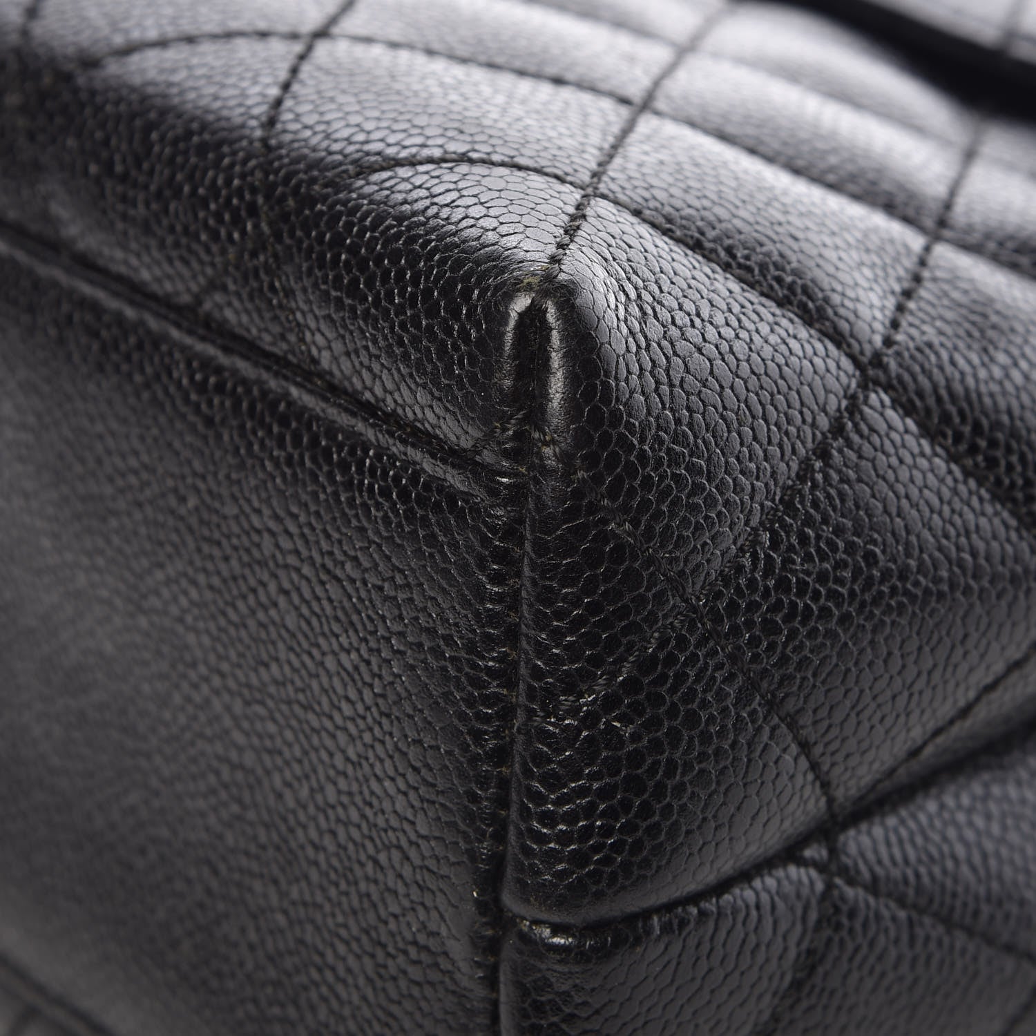 Chanel Caviar Quilted Jumbo Kelly Flap Black 13 of 17