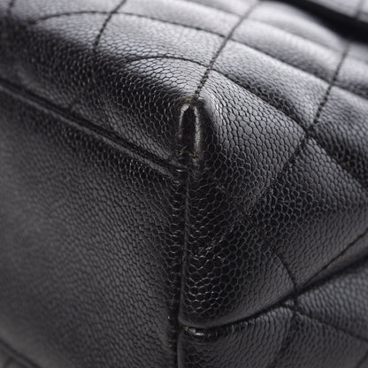 Chanel Caviar Quilted Jumbo Kelly Flap Black 13 of 17