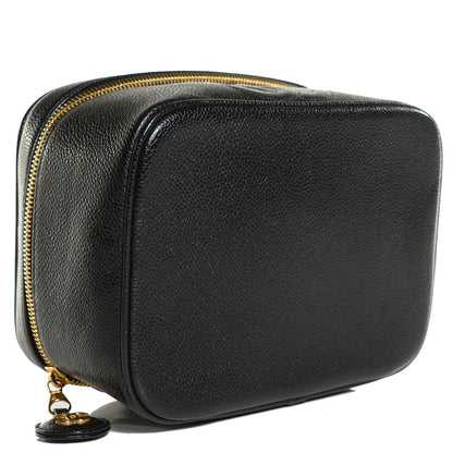 Chanel Caviar Vanity Cosmetic Case Black 4 of 8