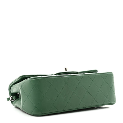 Chanel Lambskin Quilted Mini Rectangular Flap Green 4 of 11
