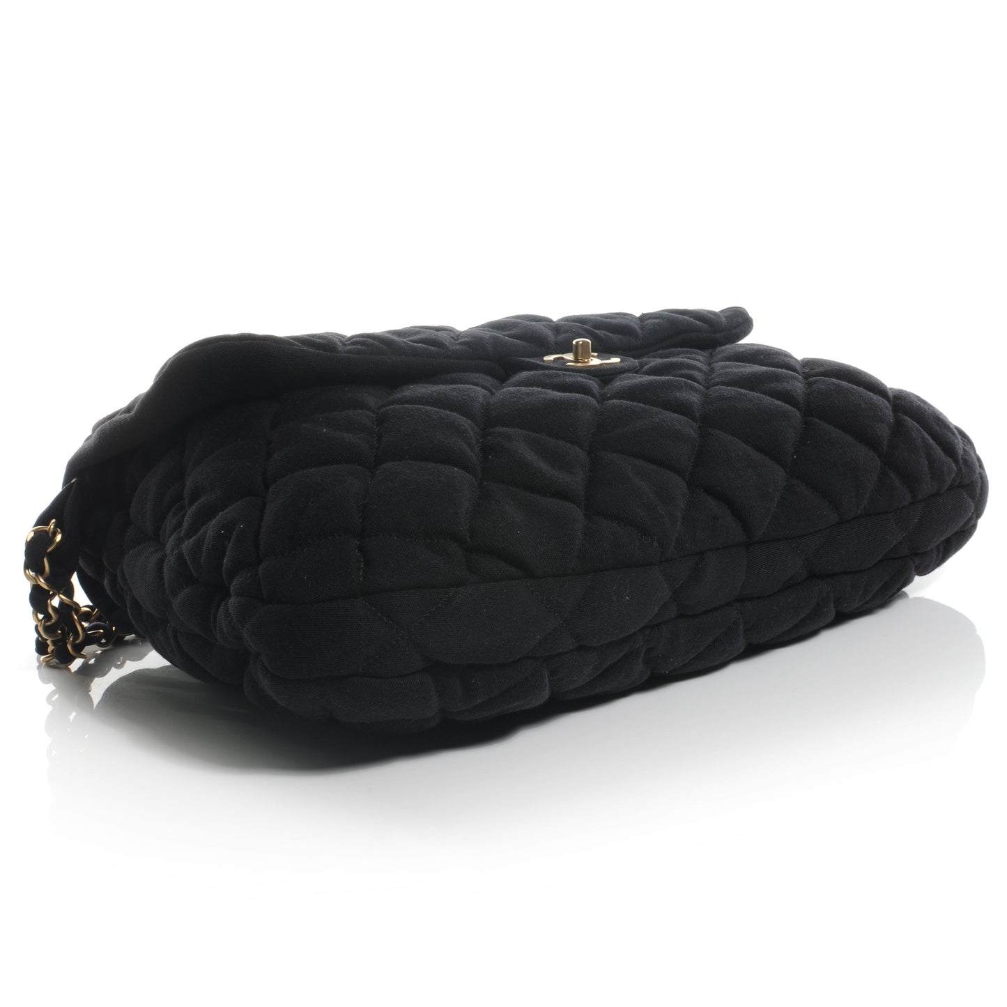 Jersey Large Bubble Quilt Flap Black