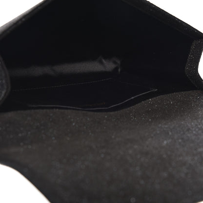 Saint Laurent Glitter Calfskin Large Belle De Jour Clutch Black 5 of 7