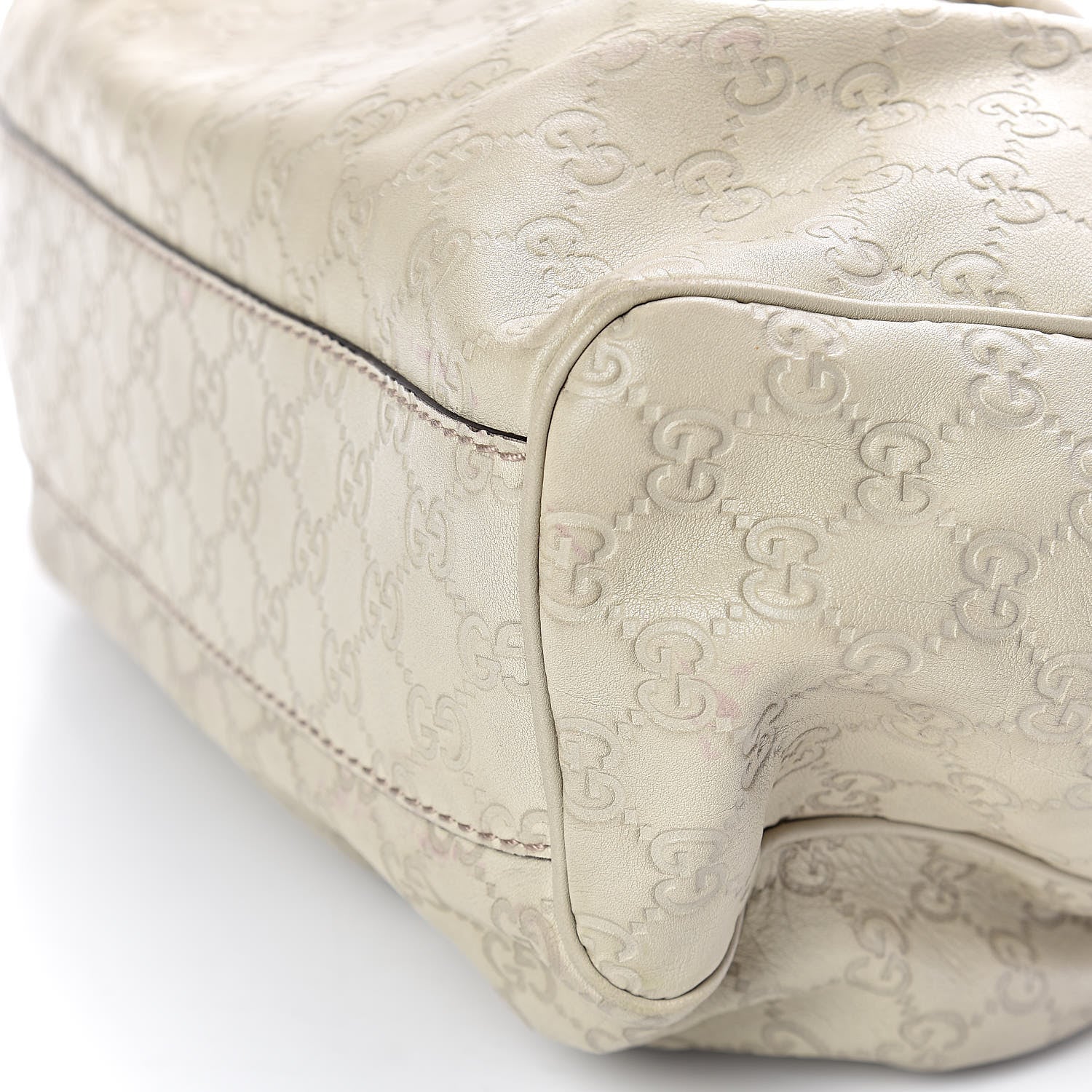 Gucci Guccissima Medium Sukey Tote Mystic White 9 of 13