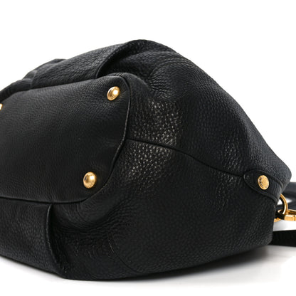 Prada Vitello Daino Tote Black 9 of 10