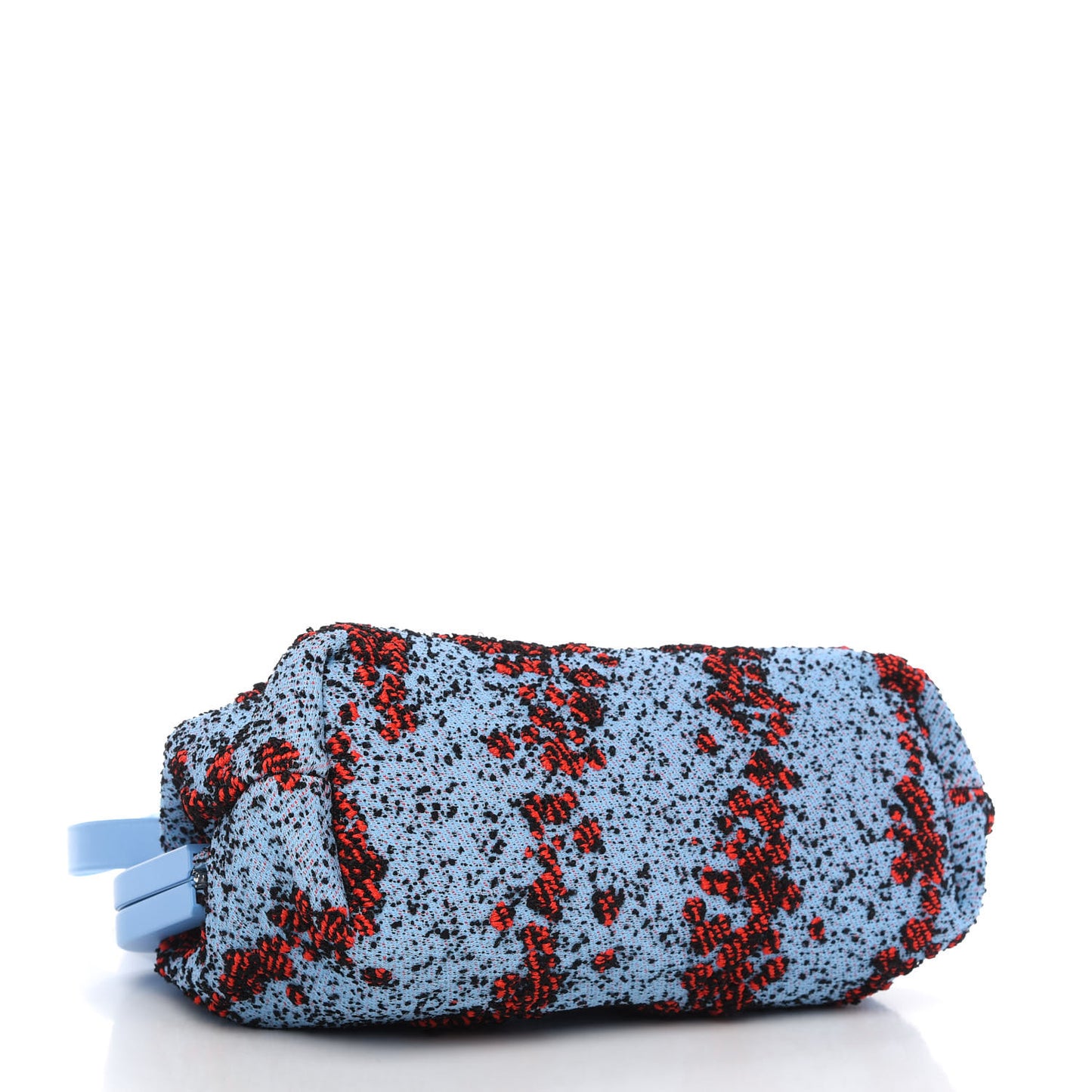 Textured Fabric Medium The Point Triangle Bag Red Blue