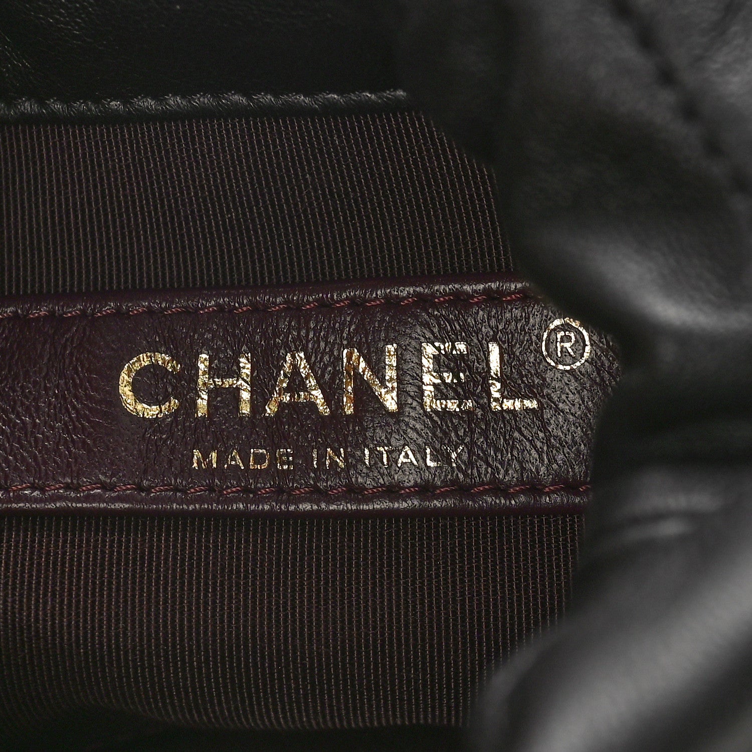Chanel Lambskin Bucket Chain Drawstring Bag Black 6 of 9